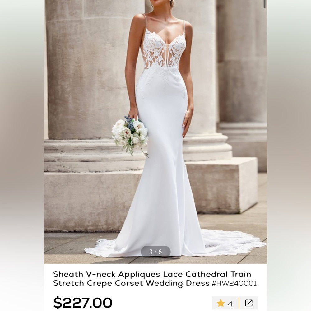 Wedding Dress! Never worn!